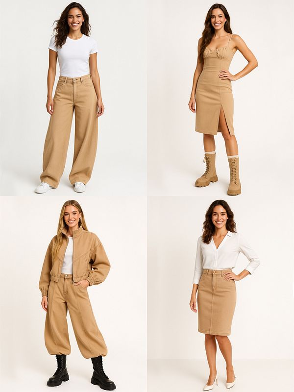 Твил смесовый WR 200 г/м², 150 см / 1.5 метра, бежевый