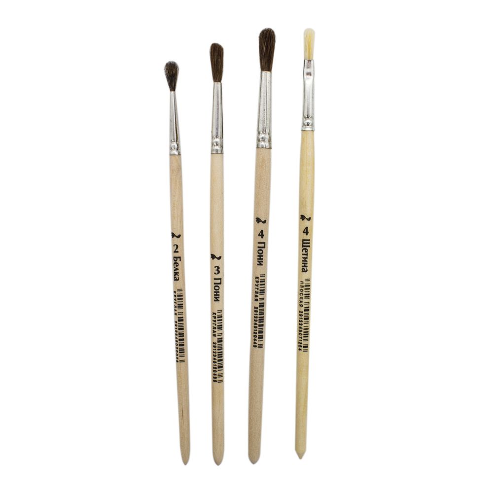 Набор 4 кистей Мельница