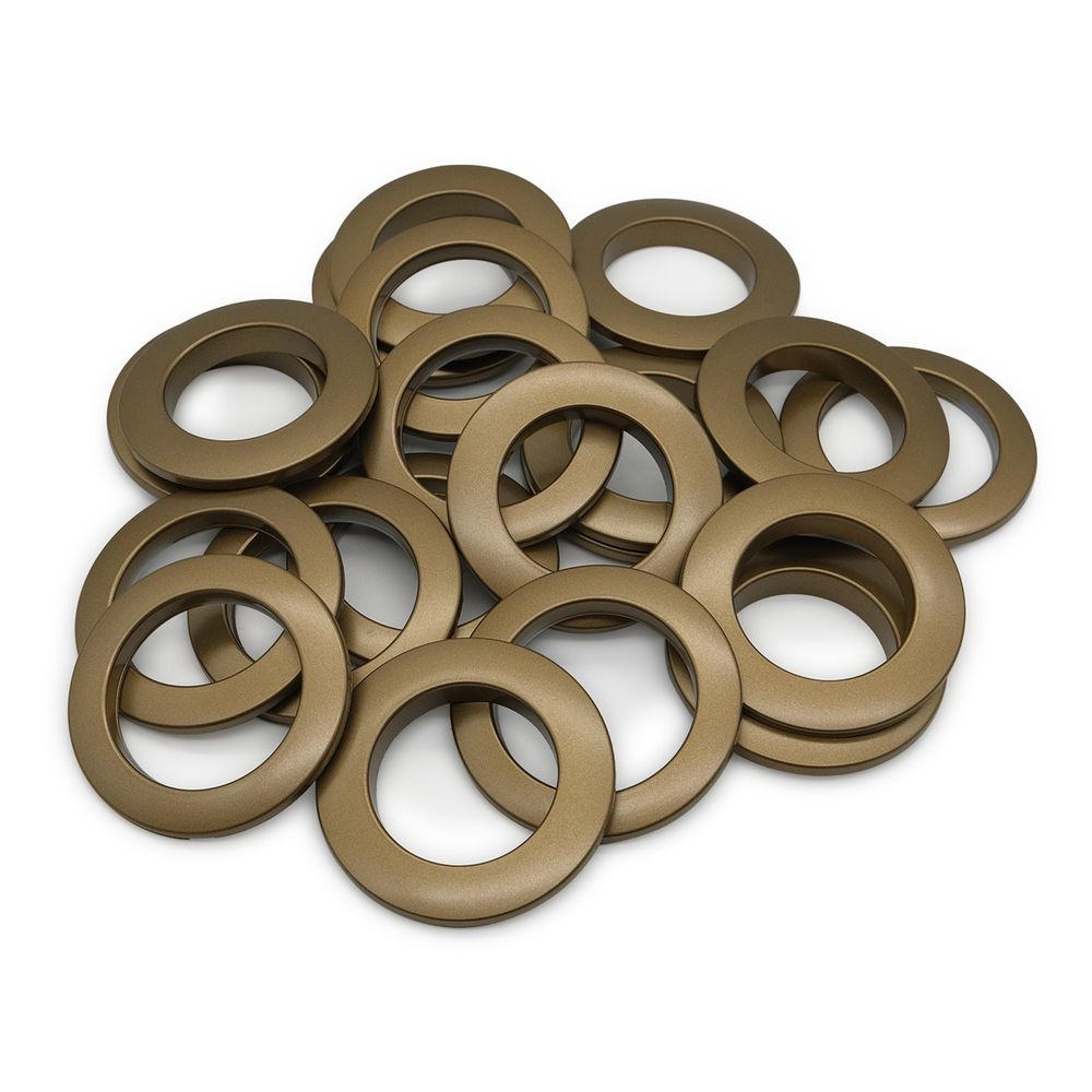 Люверсы шторные ⌀35 мм, с многоуровневым замком цвет № 37 матовая латунь, 10 шт