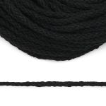 Шнур круглый х/б ⌀3.5 мм / 20 метров, (7092), 20 черный