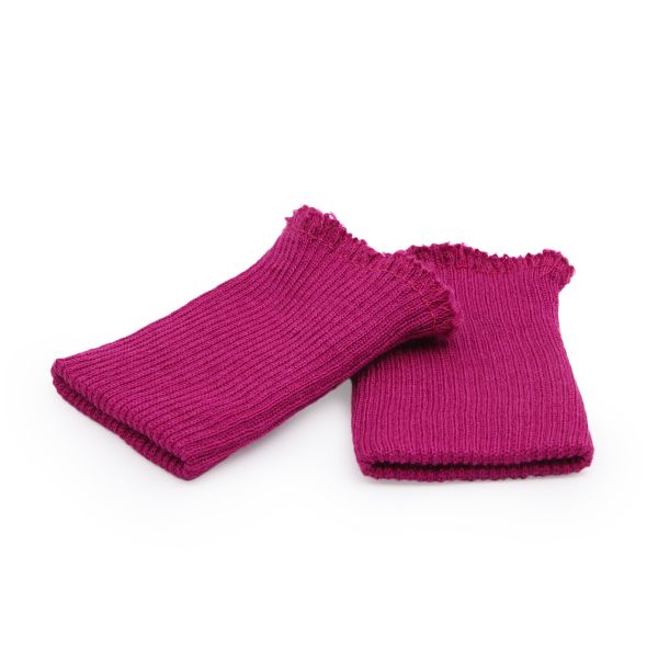 Манжеты трикотажные 6.5х9.5 см, 1 пара, тонкие, 345/8 фуксия