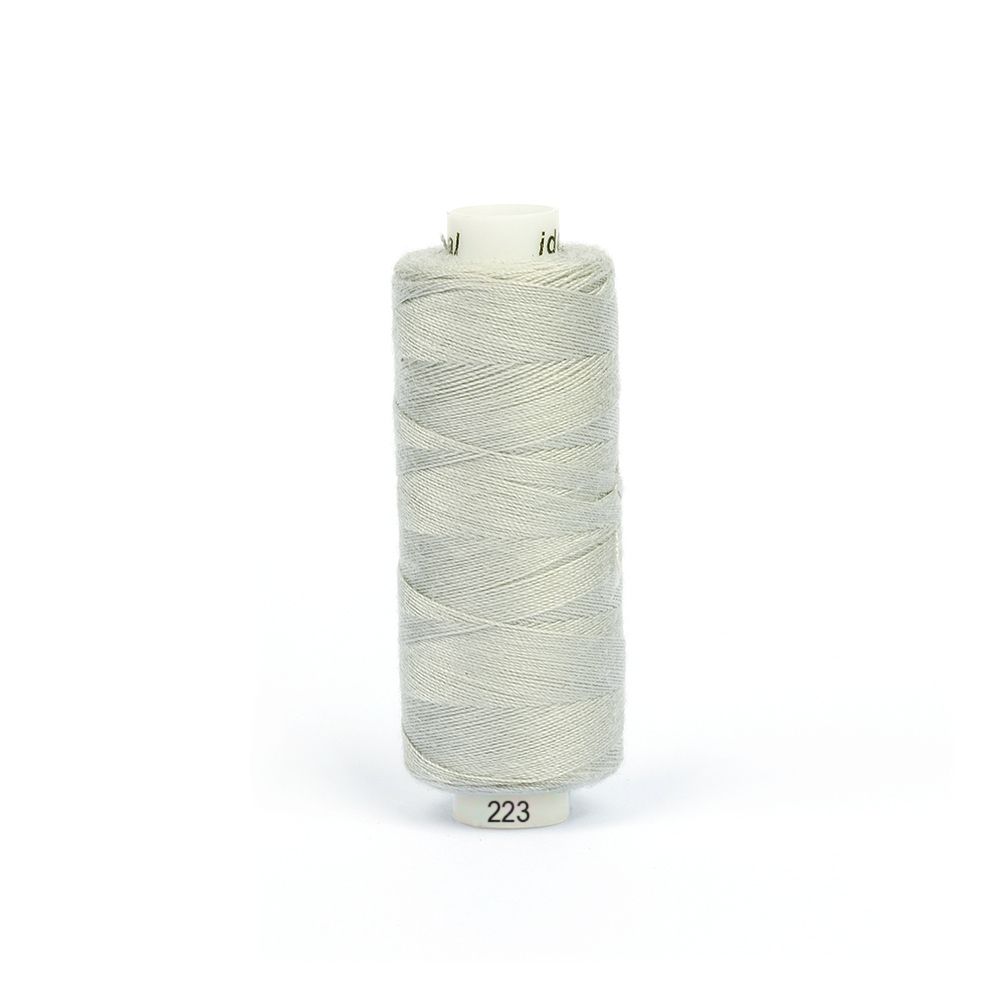 Нитки швейные бытовые Ideal 40/2, 366 м / 10 кат., 223 серый