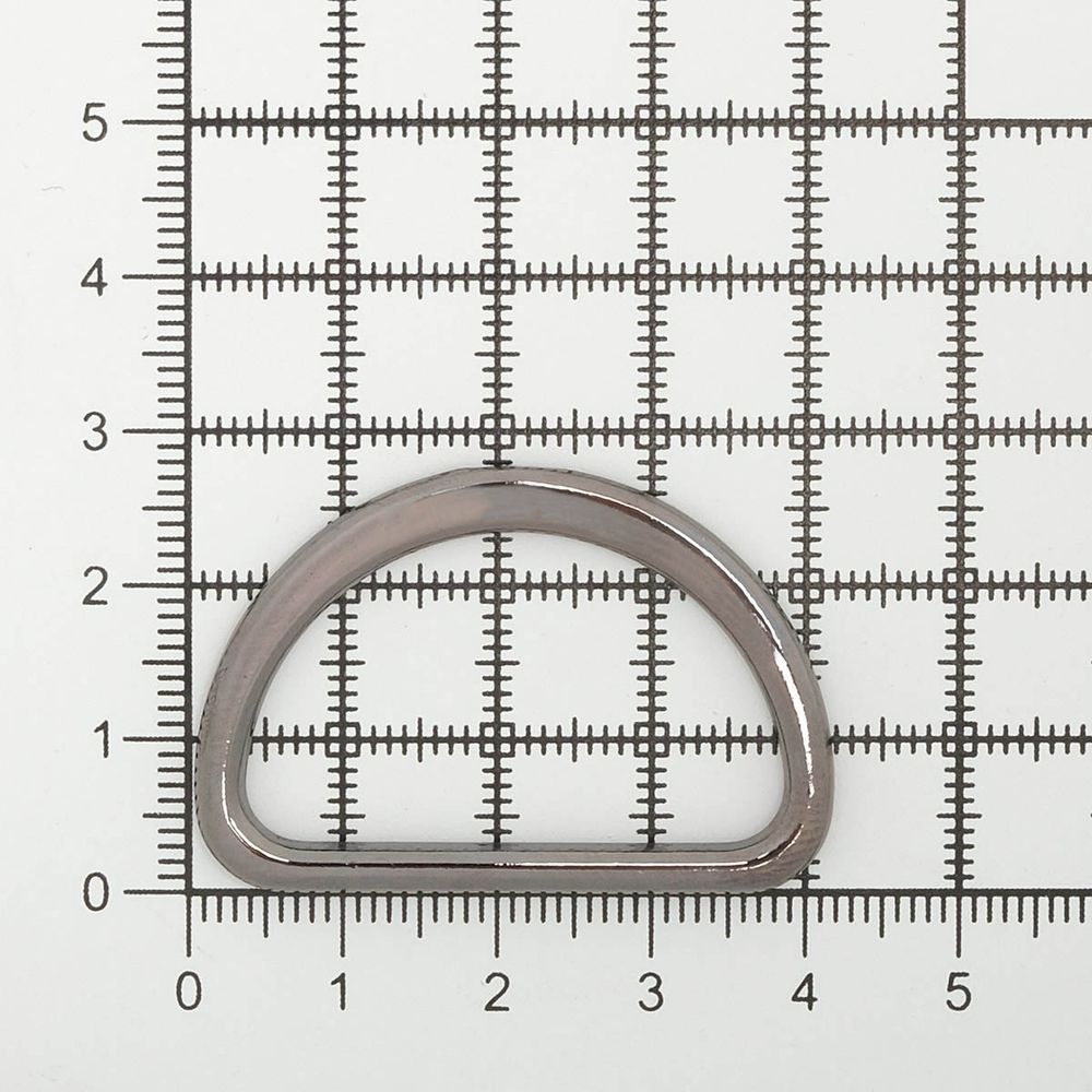 Полукольцо литое металл внутр. 33 мм (внешн. 41х28 мм), 50 шт, цв.черный никель, 819B-036