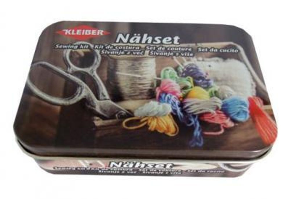 Швейный набор в металл. коробке 11х7.5х3см, Kleiber, 922-08 /TOS/