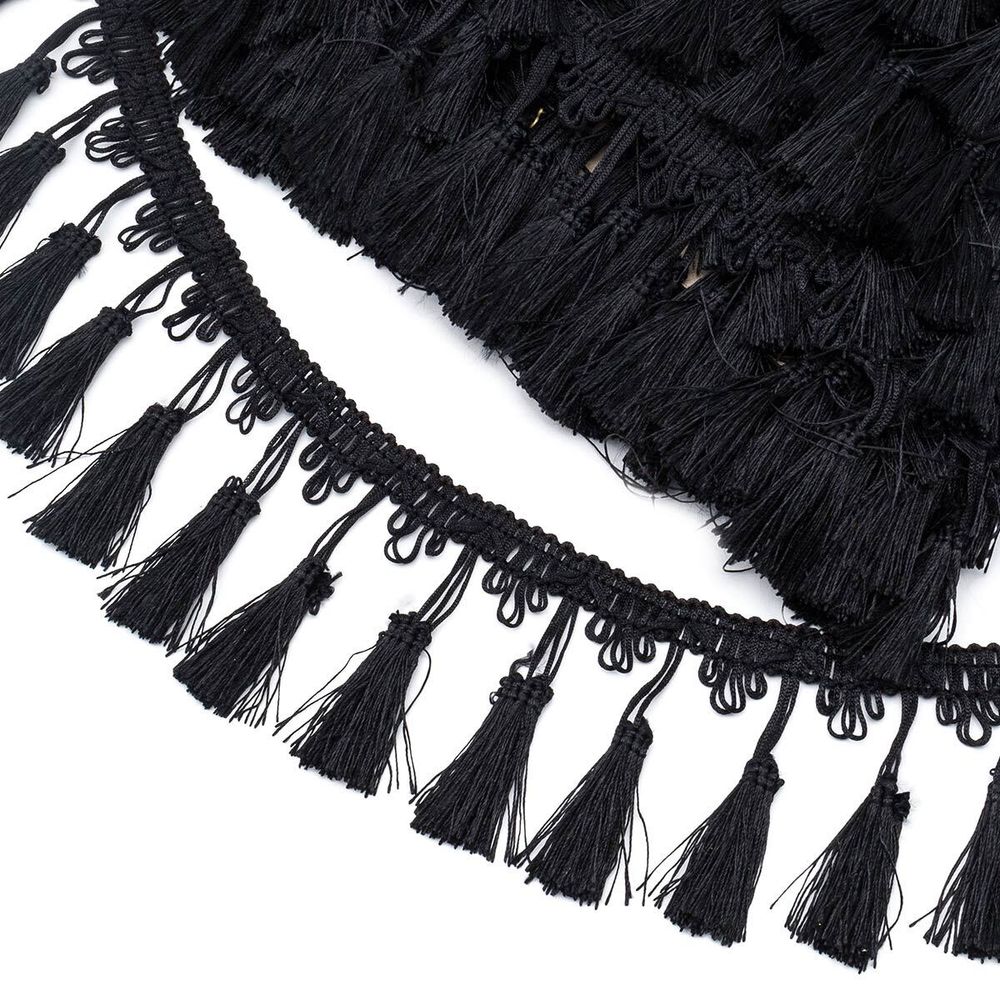 Бахрома отделочная 115.0 мм / 10 метров, с кистями, (115), 878