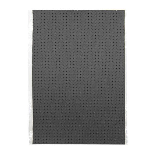 Кожа перфорированная искусств. 20х30см. 0,85 мм, в уп/2 шт, 24883 серый темный