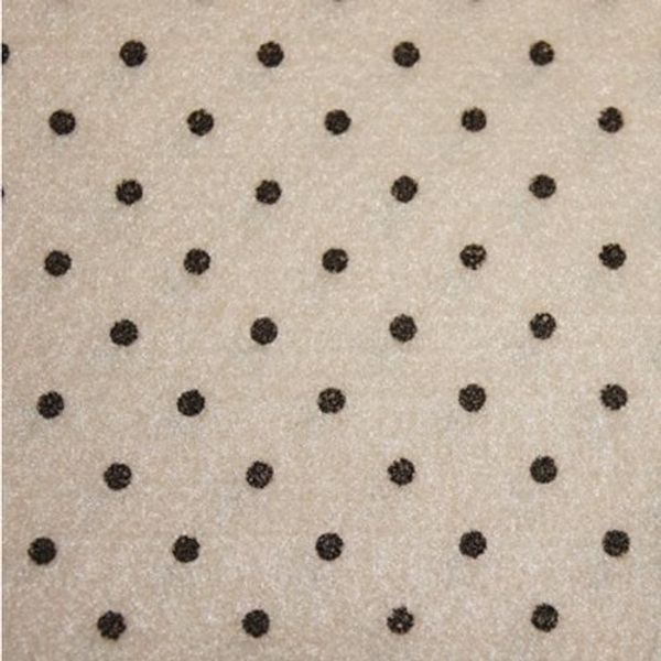 Фетр листовой в горошек 1.0 мм, 30х30 см, 4 шт, бежевый