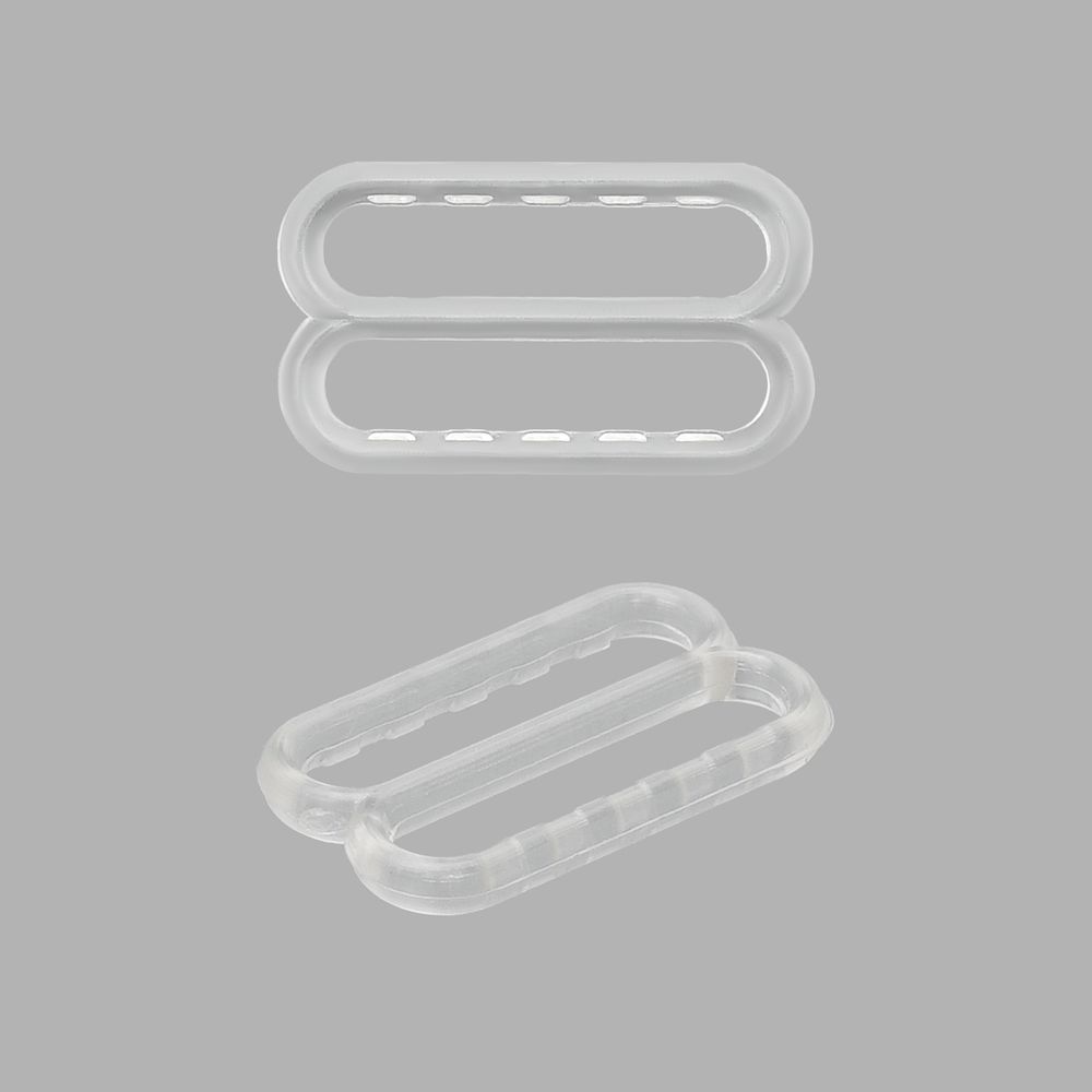 Рамки-регуляторы для бюстгальтера пластик 20.0 мм, 50 шт, прозрачный