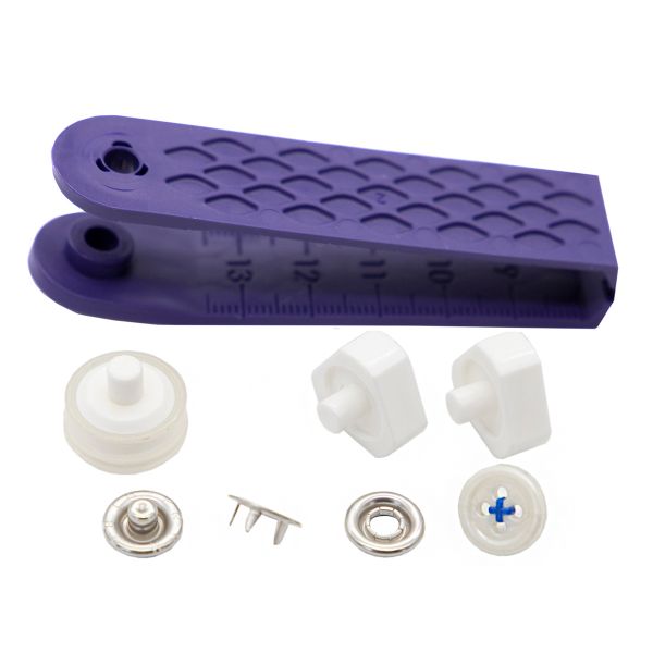 Кнопка рубашечная (джерси) имитация стежка 12.0 мм, синий Prym 390611