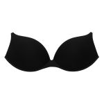 Моночашки корсетные с уступом под бретель PUSH-UP, р.85 Antynea, черный, AC-44