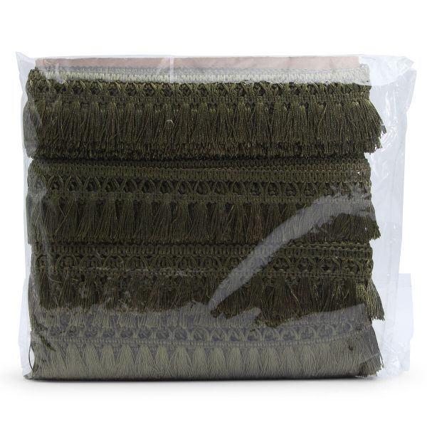 Бахрома отделочная 50.0 мм / 25 метров, кисти, а855 хаки