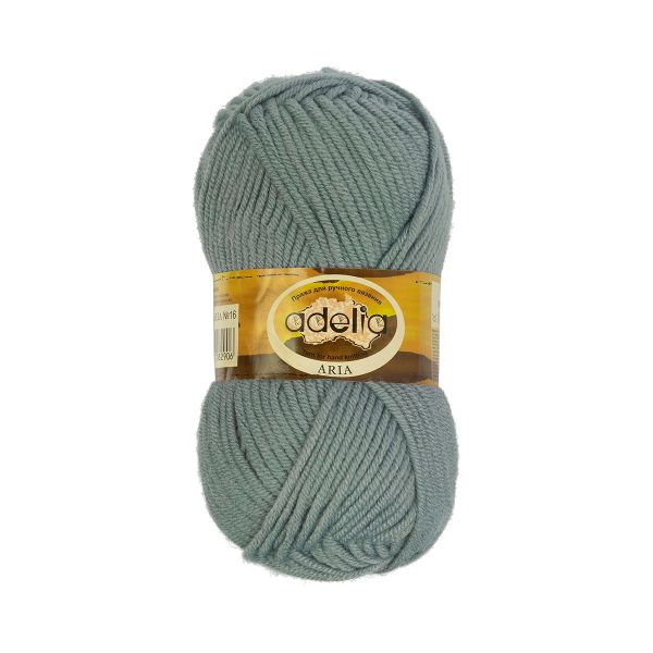 Пряжа Adelia Aria / уп.5 мот. по 100г, 100м, 16 серый