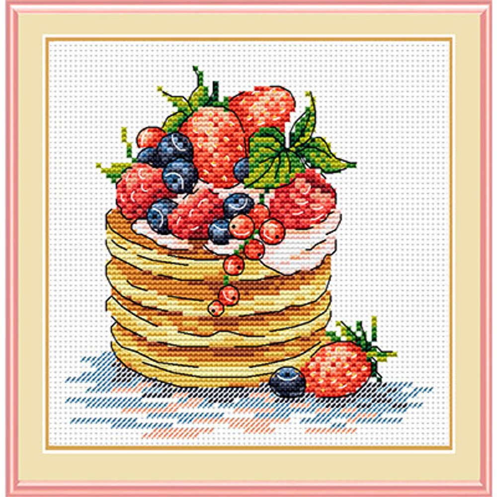 Набор для вышивания нитками МП Студия (Жар-птица), К завтраку 15х18 см