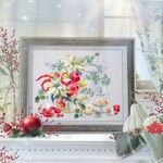 Набор для вышивания нитками Чудесная игла, Зимняя импровизация, 32х25 см