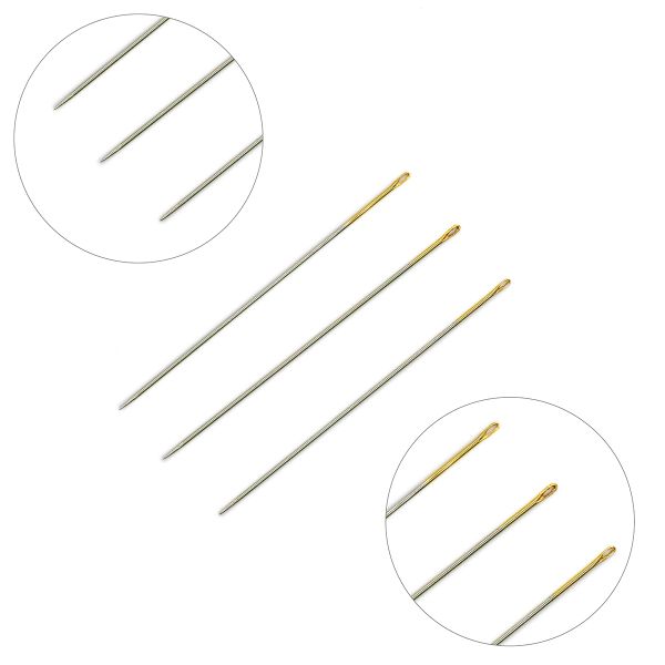 Иглы ручные для шитья Sharps, №9, золотое ушко, 20 шт Pony