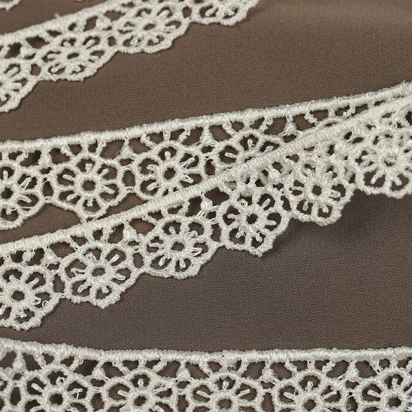 Кружево гипюр (плетёное) 15 мм цв.02 молочный, 9м, Kruzhevo