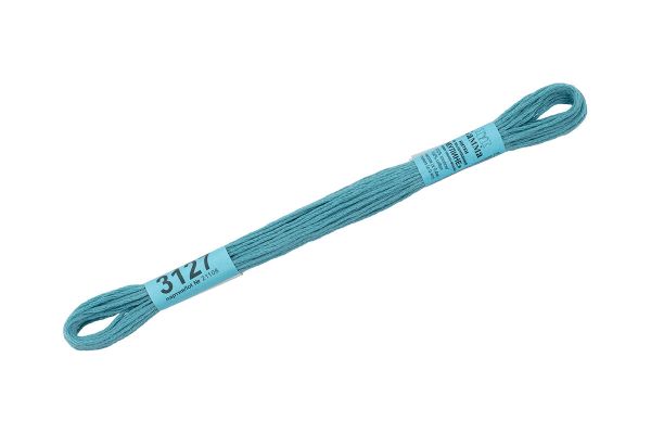 Мулине Gamma 100% хлопок, цв.3127 бл.мор.волна, 24 мотка по 8 метров