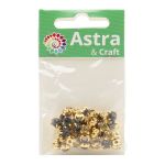 Хрустальные стразы в цапах/золото, 6мм, 40 шт/упак, Astra&Craft (серый), 4AR169/176
