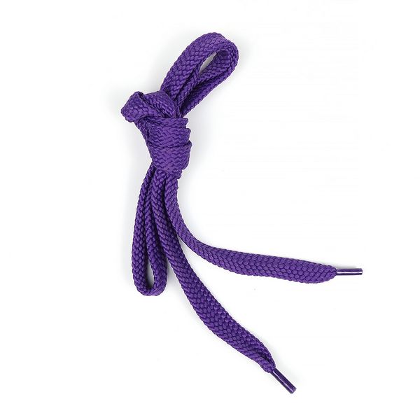 Шнурки плоские полиэфир 15мм цв.фиолетовый 1270 57/15 130см уп.144 шт