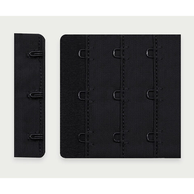 Застежки для бюстгальтера текстильные 3х3, 57 мм, 25 шт, 170 черный, Arta 2587