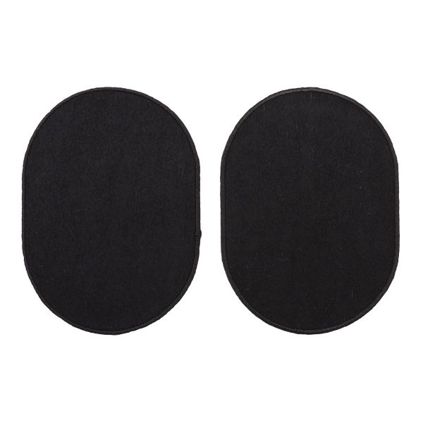 Термоаппликация Овал 9х12,5см, уп., 2 шт, цв.черный