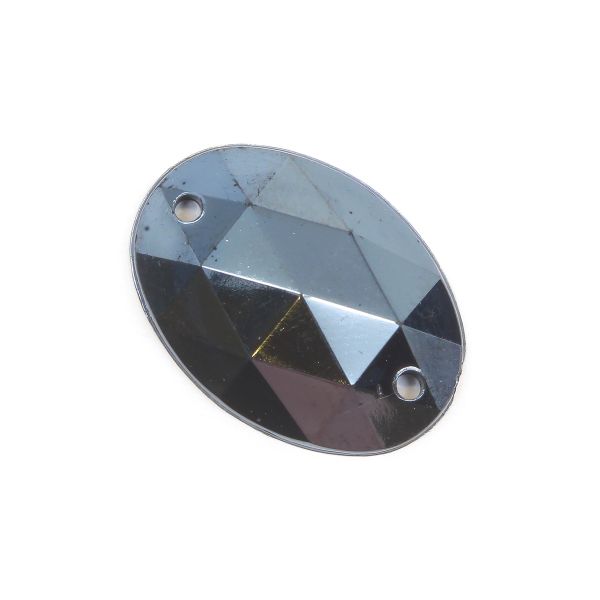 Стразы пришивные, акриловые, 13х18 мм, 6 штук (овальные) Astra&Craft (36 графит)