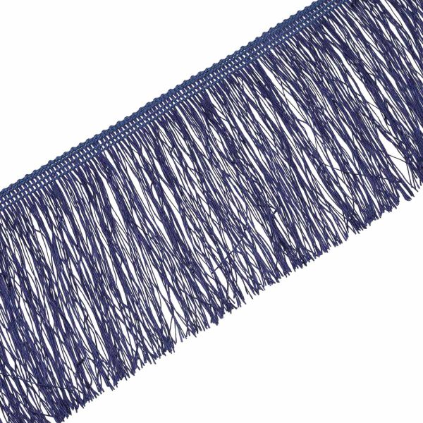 Бахрома отделочная широкая 120.0 мм / 25 метров, нитяная, 919 темно-синий, 0390-0310