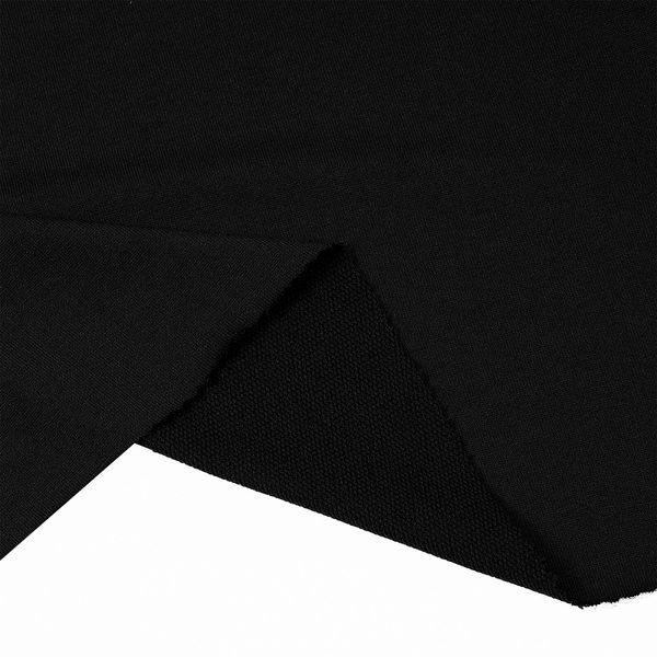 Футер 2-нитка петля поливискоза стрейч 220 г/м², 160 см / 3 метра, ФУТ2Х.TBY.ПЭ-ВИС.ЧЕР.3, цв.черный