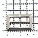 Пряжка ременная металл 30 мм, никель, 10 шт, S090055