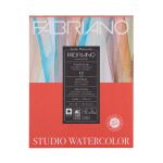 Альбом для акварели Watercolour Studio 300 г/м², 28х35.6 см, склейка с одной стороны 12 л, мелкозернистая, Fabriano
