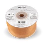 Лента капроновая (органза) 38.0 мм / 22.8±1 метра, 009 рыжий, Blitz OR-38