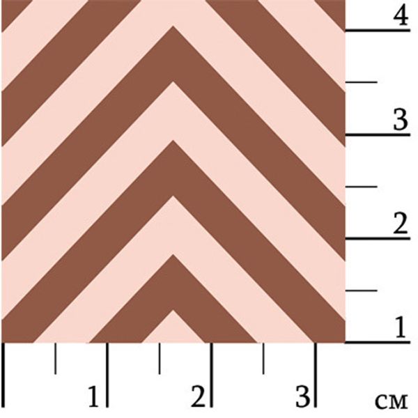 Ткань для пэчворка Peppy Бабушкин сундучок, отрез 50х55 см, 140 г/м², БС-08 зигзаг коричневый, Peppy