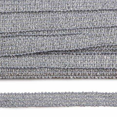 Тесьма 10мм / 16м (серебро), 1210