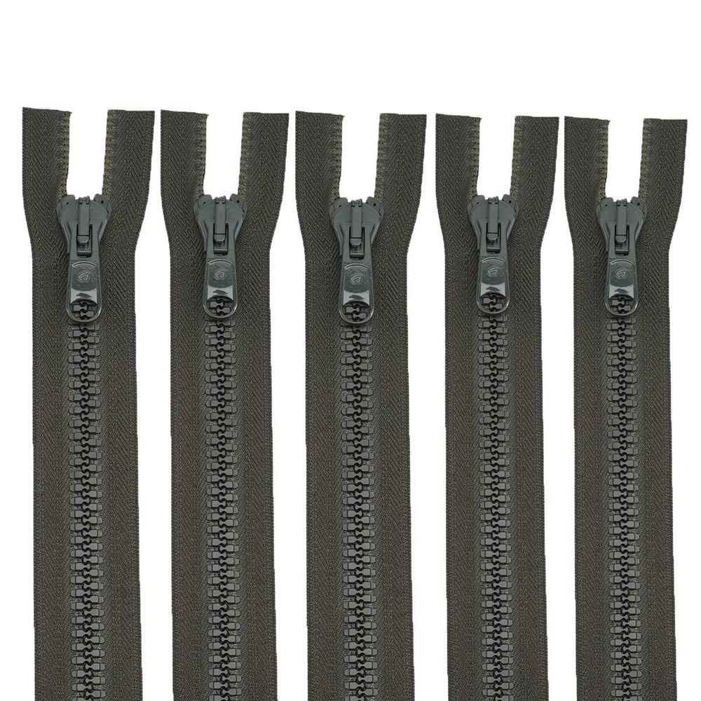 Молния трактор Arta Т8 (8 мм) 2 зам., разъем., 85 см, цв. 175 т.хаки, уп.5 шт