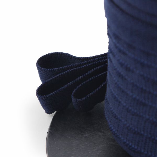 Резинка бельевая (отделочная) становая 12.0 мм / 50 метров, т.синий, (МЛ175.012/1)