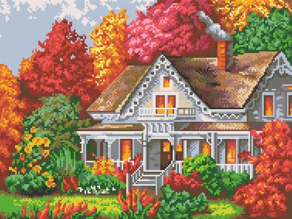 Рисунок для вышивания Конек (ткань), 7812 Дача 29х39 см