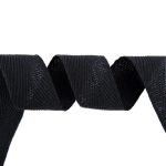 Тесьма (лента) киперная (100% х/б) 25 мм / 50 метров, черный, Gamma ЛКЭ (25чх/25хх-50) цв