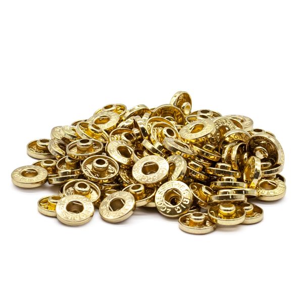 Часть кнопки Альфа (S-образная) ⌀11.5 мм (B-часть), 5 золото (B-часть), 100 шт, BIG