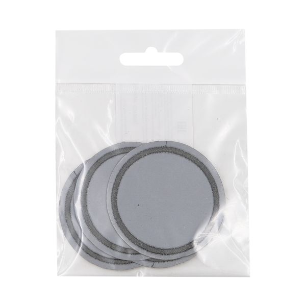 Термоаппликация светоотражающая Круг, d60 мм, LA421, 4 шт