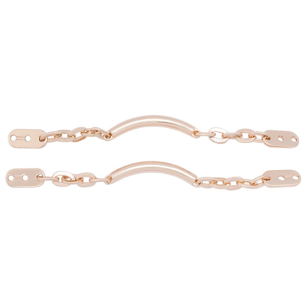 Цепочка-вешалка 105х7 мм, металл, Gold золото, 2 шт, MB196