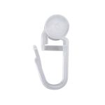 Крючки шторные для карниза 27 мм, ⌀9 мм, с замком и с крутящимся роликом, 100 шт, белый, Gamma