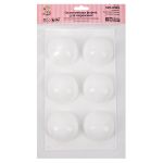 Форма силиконовая для пирожных 29.6х17.3х3.5 см, полусферы -6 ячеек, S-Chief SPC-0309