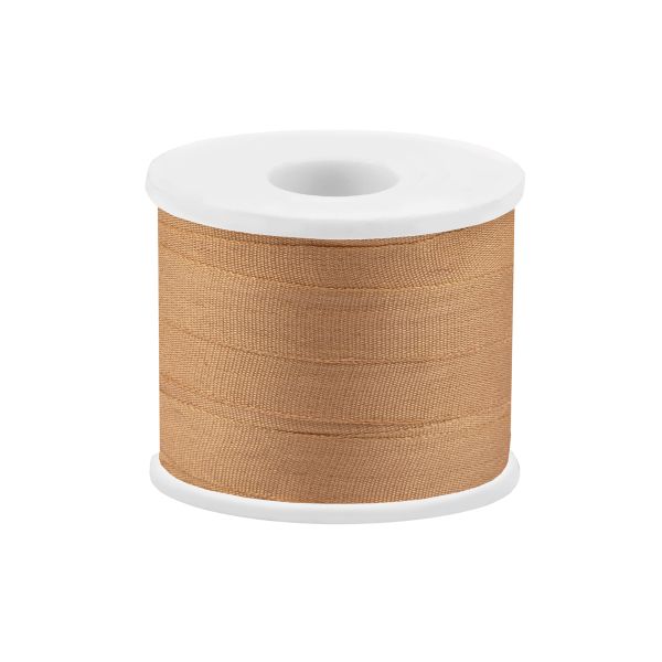 Лента (тесьма) шелковая 7.0 мм / 45.5±0.5 метров, №038 св. горчичный, Gamma SR-7