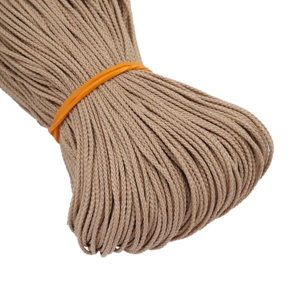 Шнур плетеный ⌀1.5 мм / 100 метров, 014 бежевый