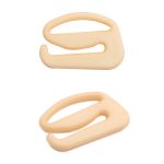 Крючки для бюстгальтера пластик 15.0 мм, C180 телесный, 100 шт