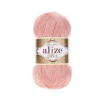 Пряжа Alize (Ализе) Diva / уп.5 мот. по 100 г, 350м, 145 светлая-пудра A