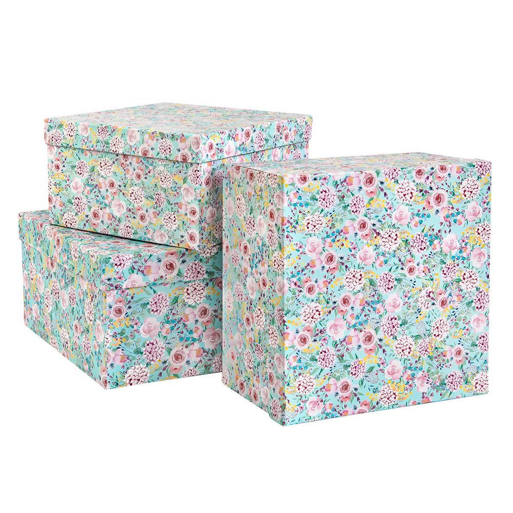 Набор подарочных коробок, 3 шт, 02 цветы, Stilerra SBOX-S4