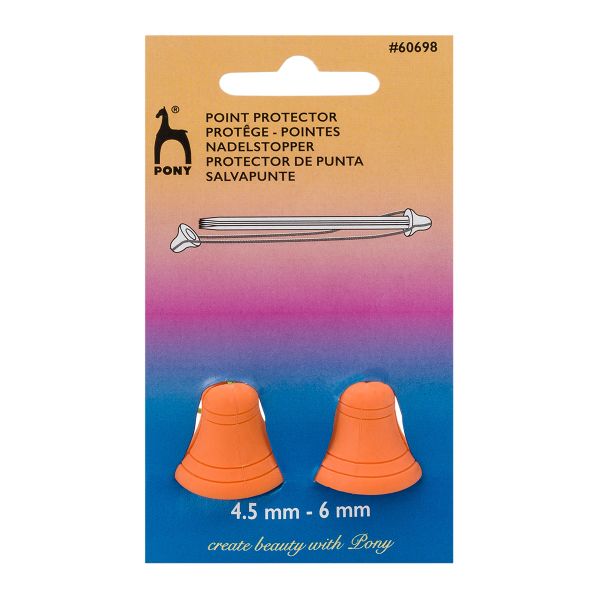 Наконечники-стопперы для спиц 4.5-6 мм, 2 шт, Pony, 60698