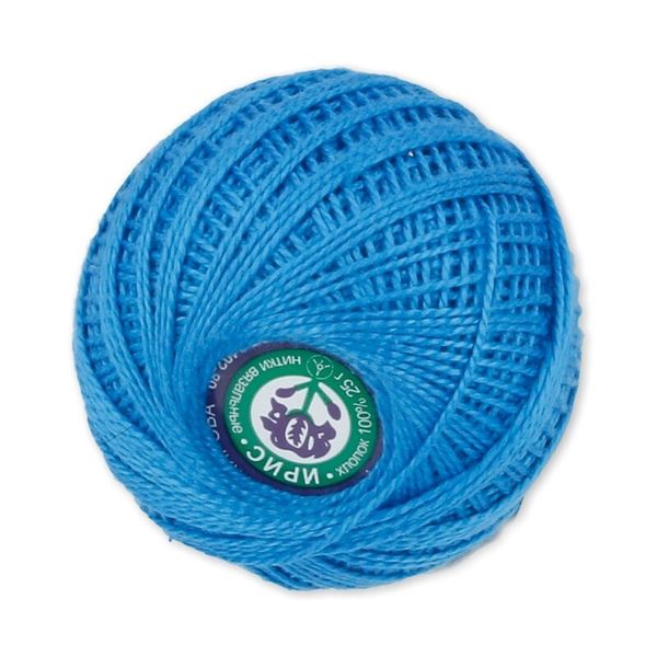 Пряжа ПНК им.Кирова Ирис / уп.20 мот. по 25 г, 150м, №3206 синий