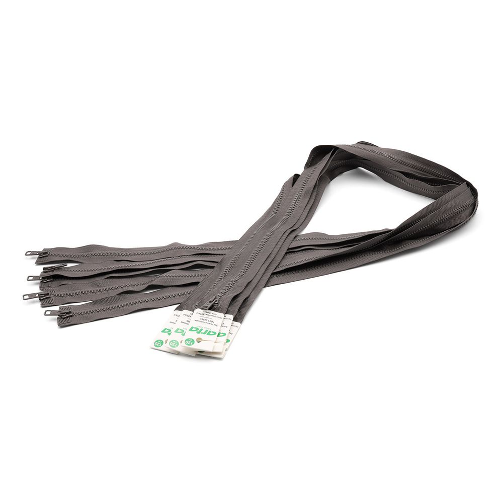 Молния трактор Arta Т6 (6 мм) 2 зам., разъем., 120 см, цв. 196 дым, 5 шт